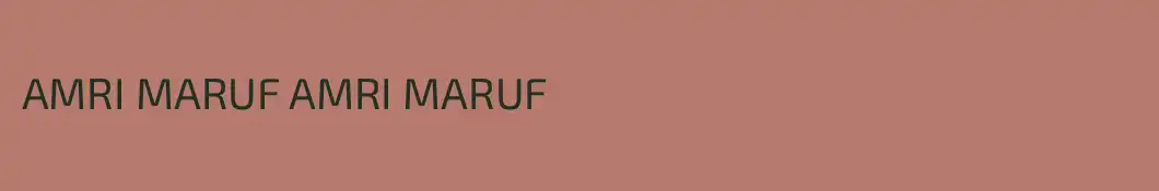 AMRI MARUF AMRI MARUF